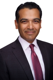 A headshot photo featuring Amit Joshi, MD, FACS, associate dean for graduate medical education at CMSRU.