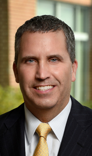 A headshot photo featuring Mark Byrne, PhD Senior Associate Dean and Executive Director for Medical Innovations Programs Professor of Biomedical Engineering at CMSRU.