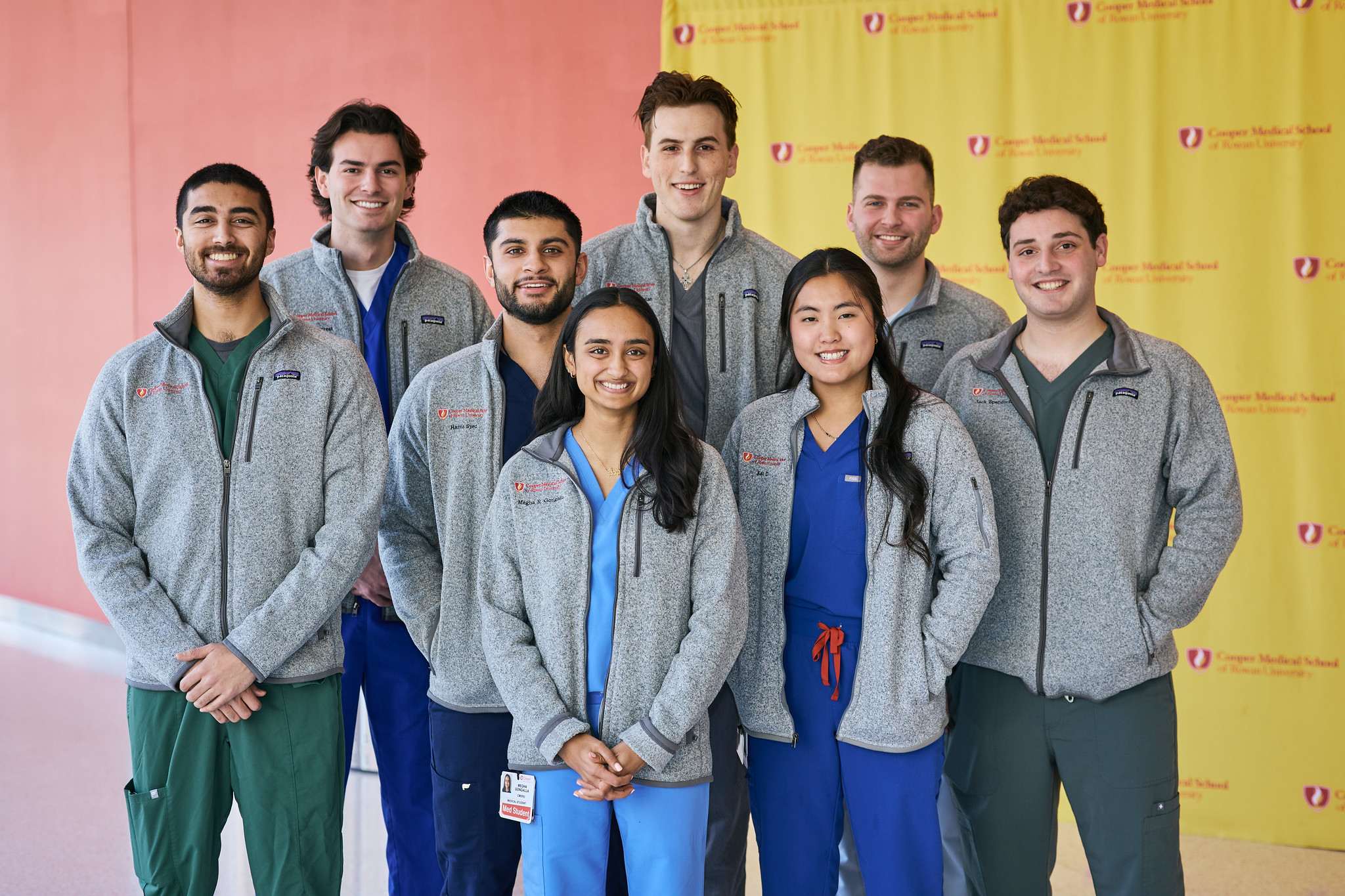 A photo of CMSRU students posing for a photo at CMSRU.