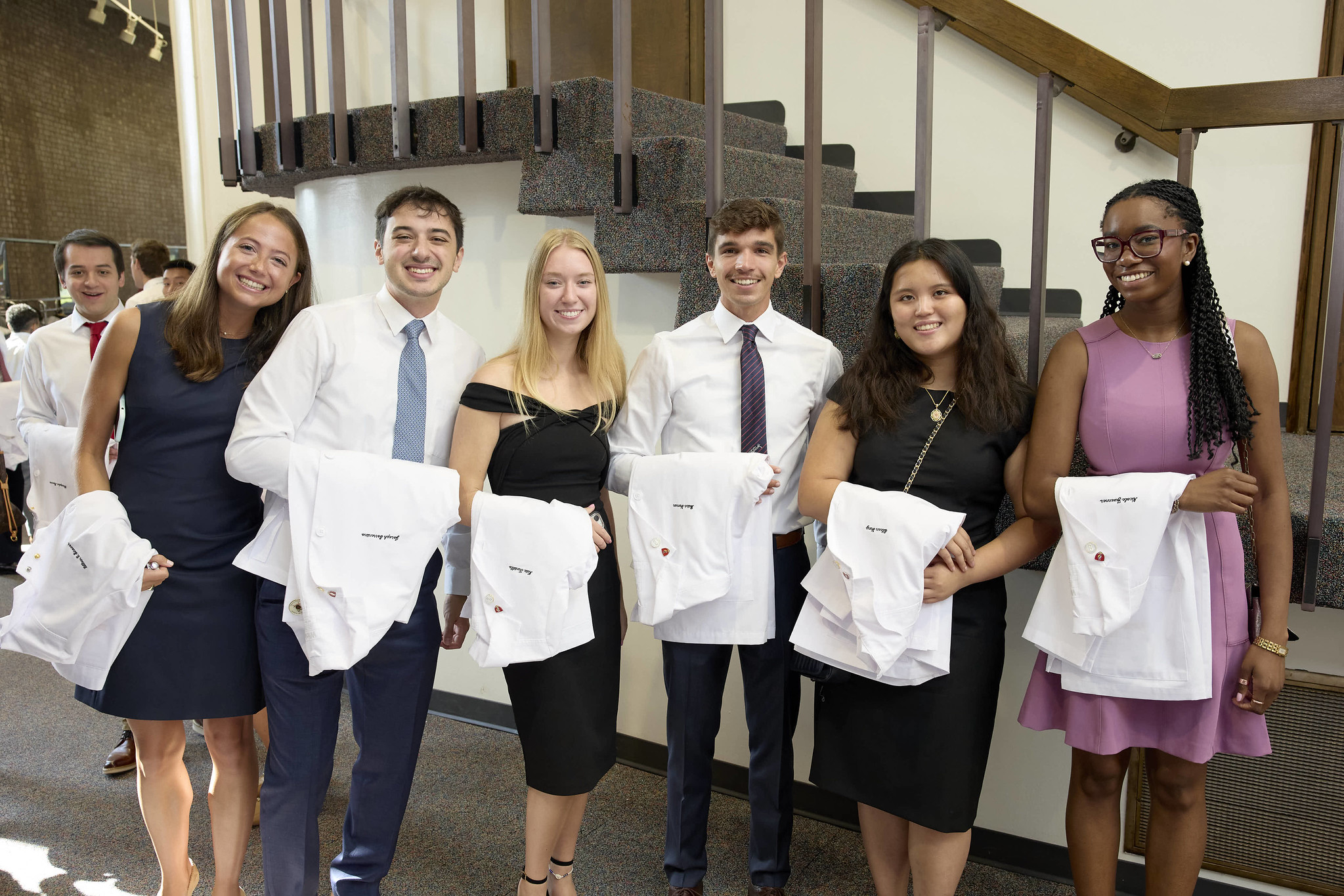 A group of students at the White Coat Ceremony