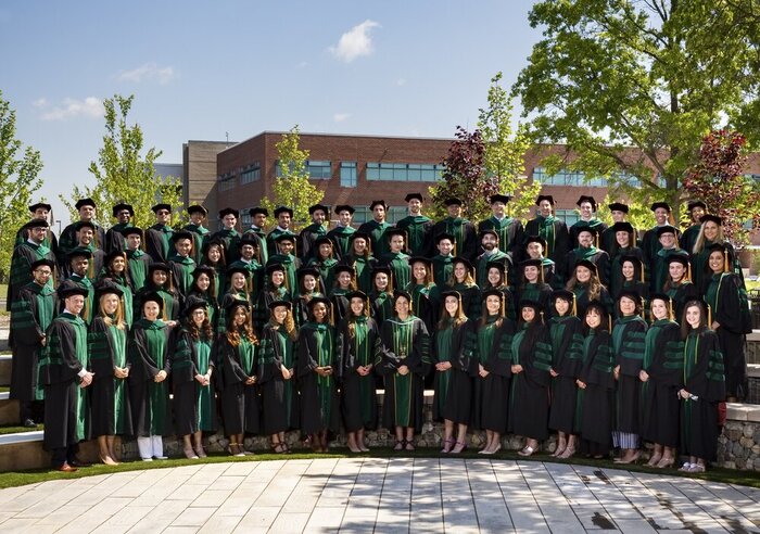 The class photo features members of CMSRU's Class of 2019.