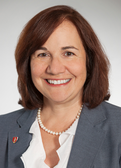 A headshot photo featuring Annette C. Reboli, MD, dean of CMSRU.