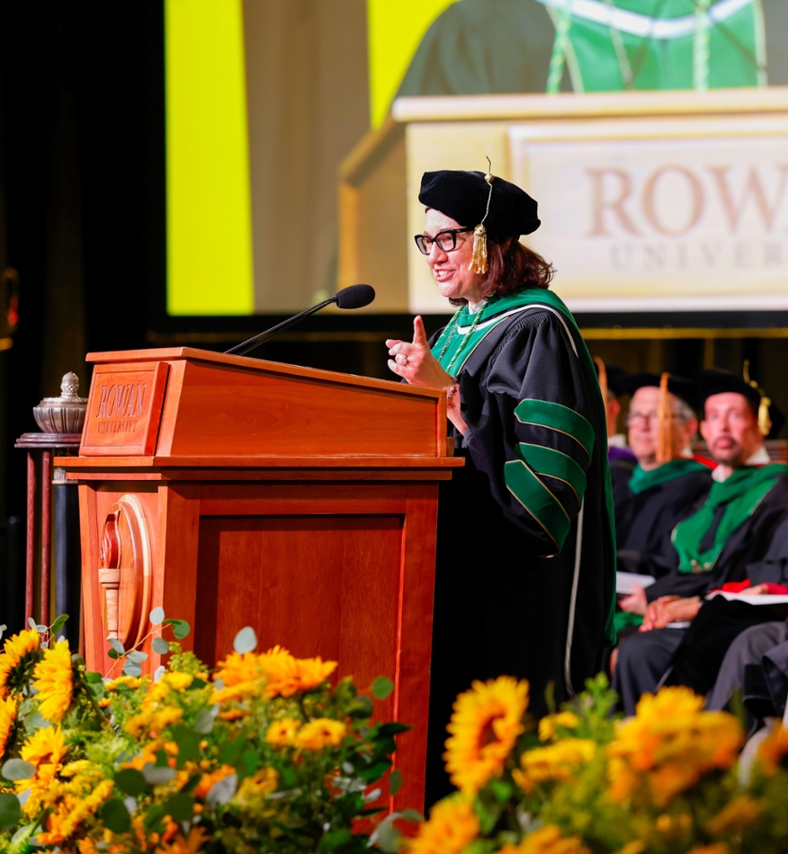 Dean Reboli congratulates the Class of 2025