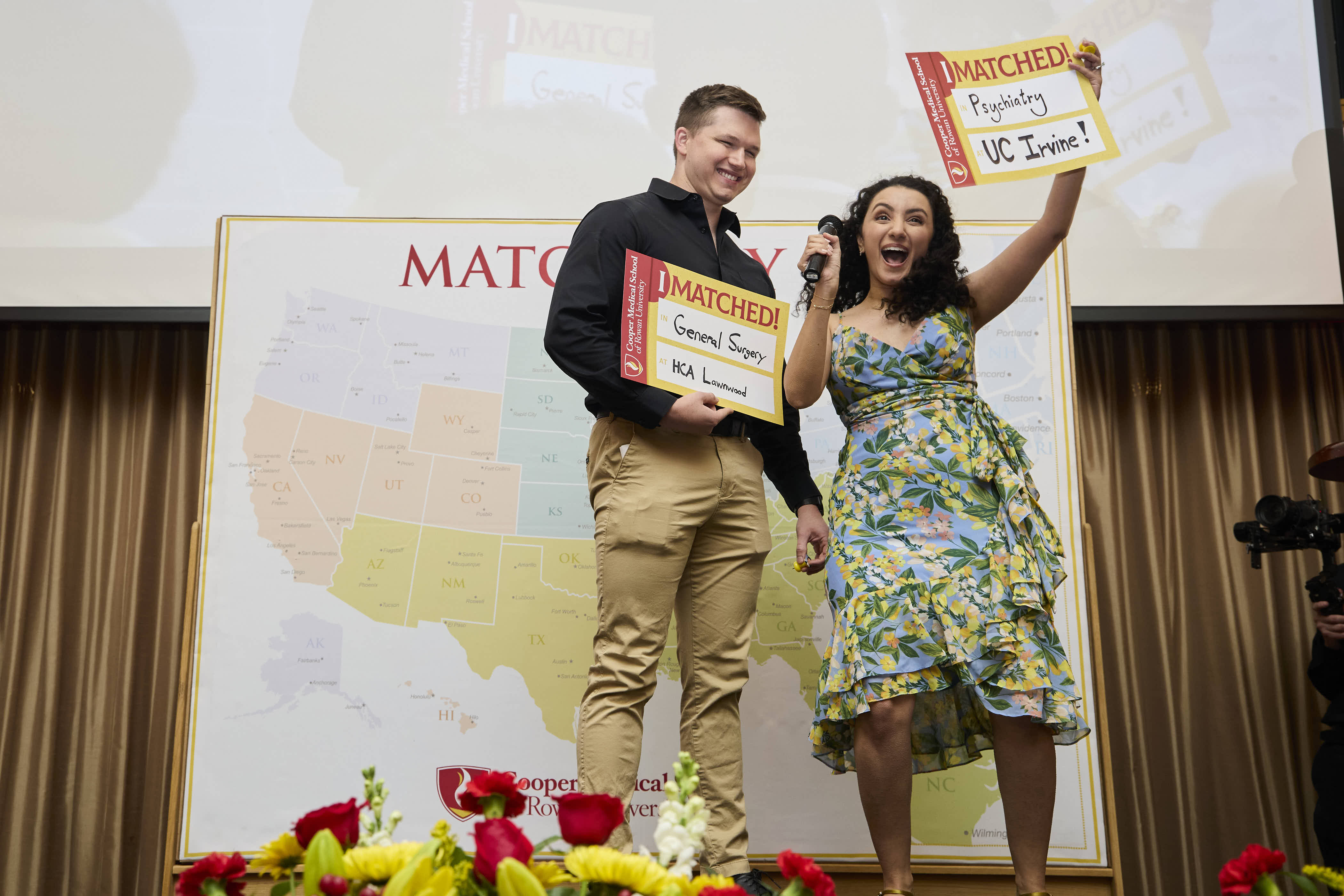 Students announcing their residency on Match Day 2026