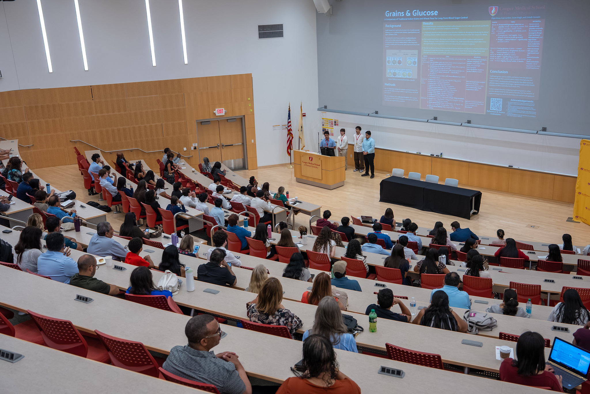 MEDacademy students in the auditorium to present