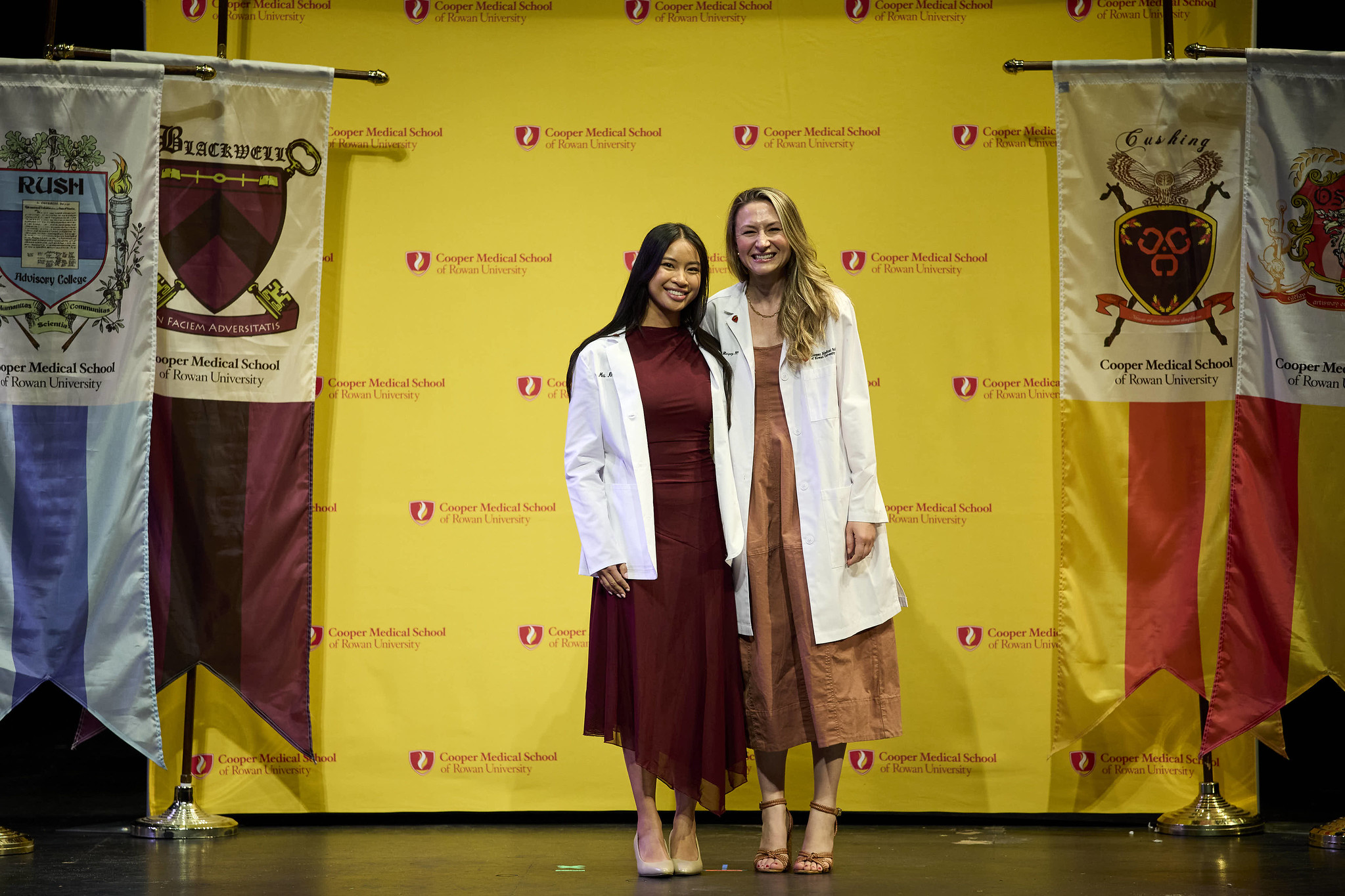 A student at the White Coat Ceremony