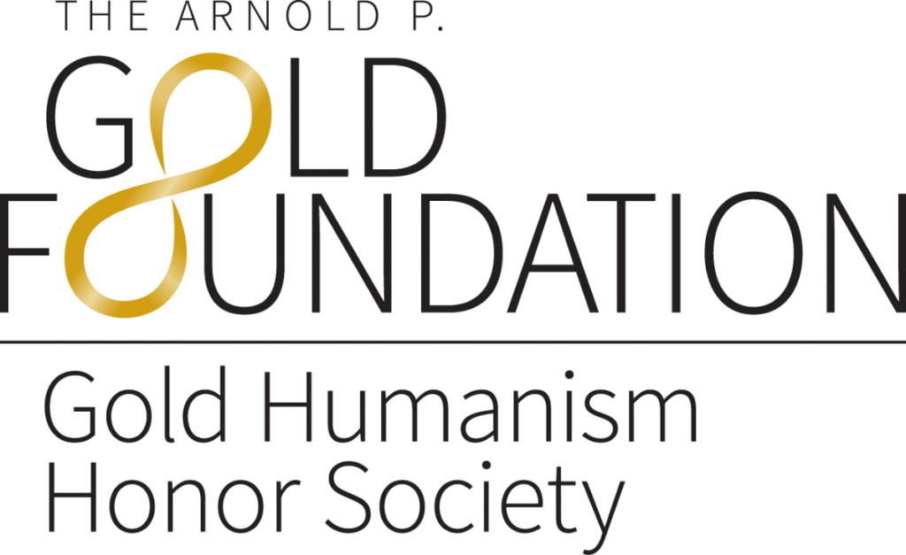 The Gold Humanism Honor Society logo.