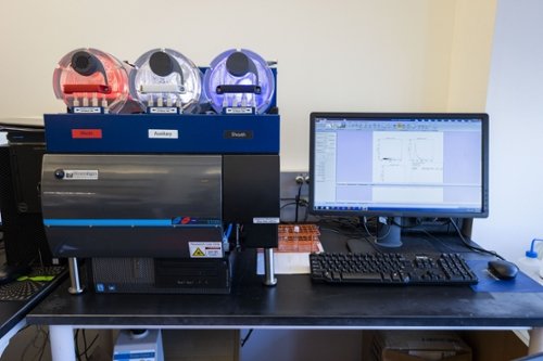 An image featuring the Stratedigm Analytical Flow Cytometer at CMSRU.